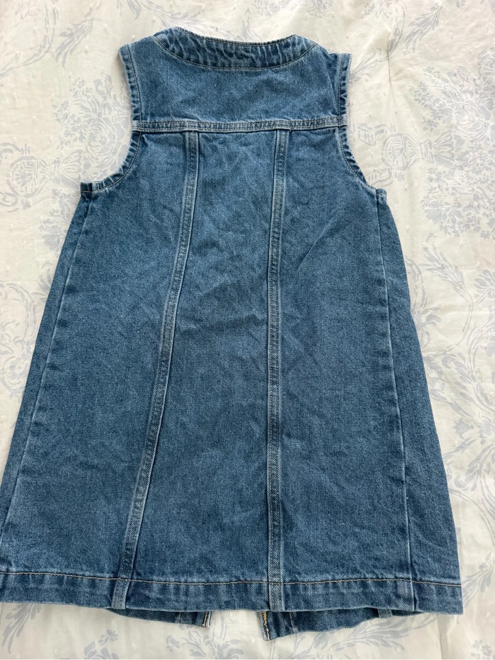 Old Navy Girls' Blue Denim Snap-Front Dress